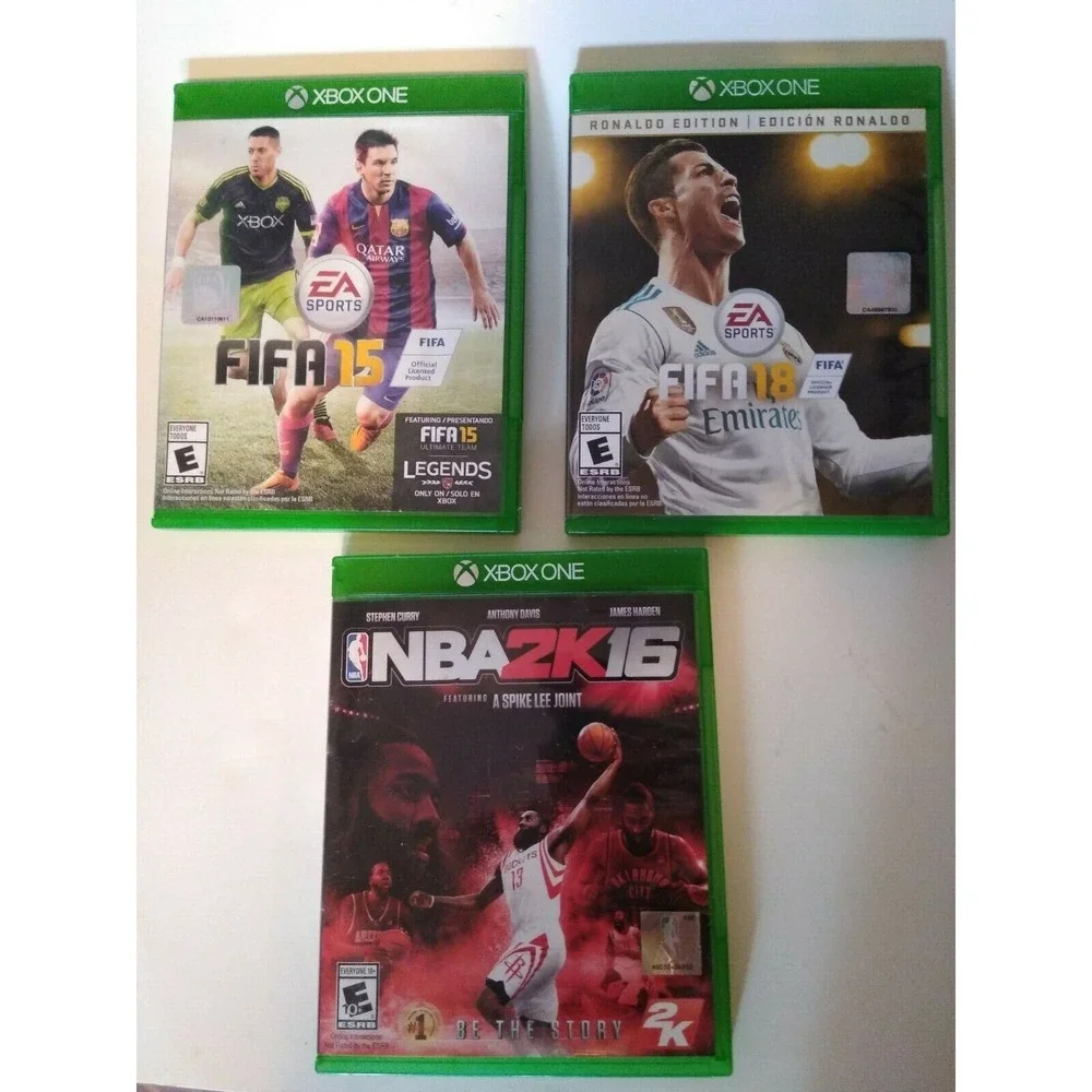 Xbox One Games Lot Of 3: FIFA 15 And 18 AND Includes NBA2K16